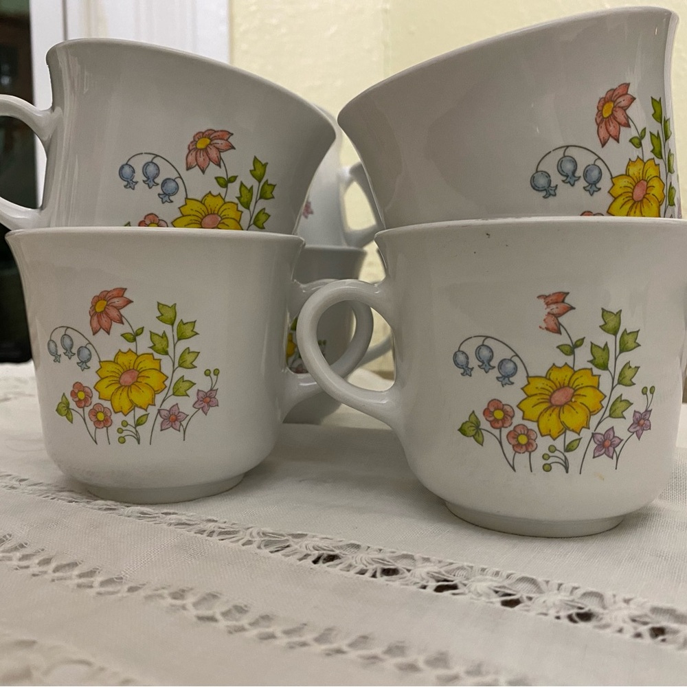 Corelle Wildflower Set of 8 Mugs
